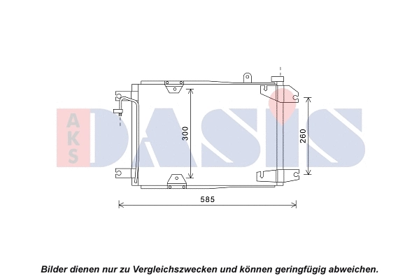 Condenseur, climatisation AKS DASIS 322031N