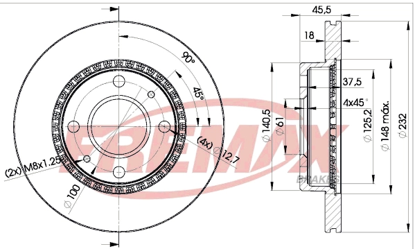 Disque de frein FREMAX BD-0601