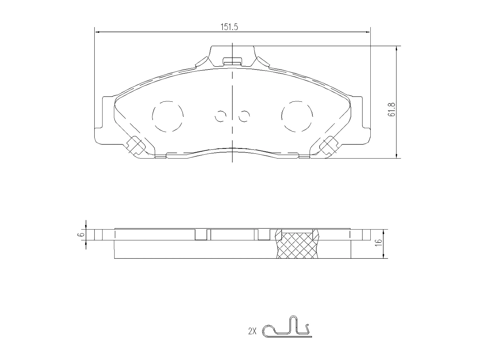 Kit de plaquettes de frein, frein à disque A.Z. Meisterteile AZMT-44-022-1134