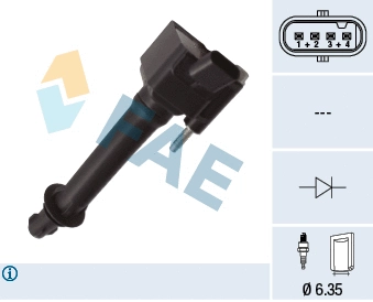 Bobine d'allumage FAE 80459