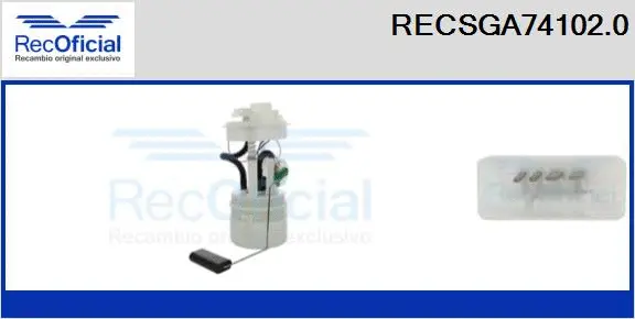 unité d'alimentation de carburant RECOFICIAL RECSGA74102.0