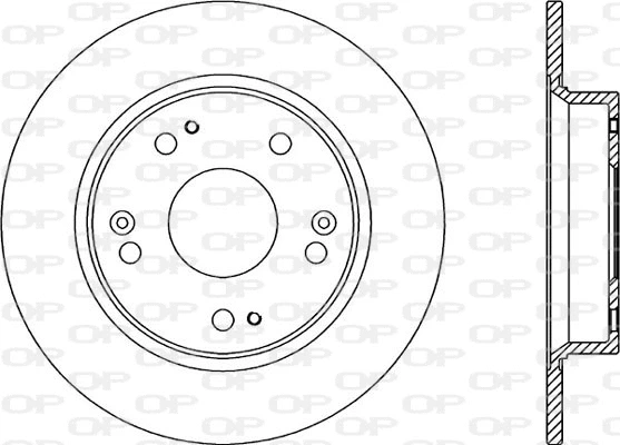 Disque de frein OPEN PARTS BDA2344.10