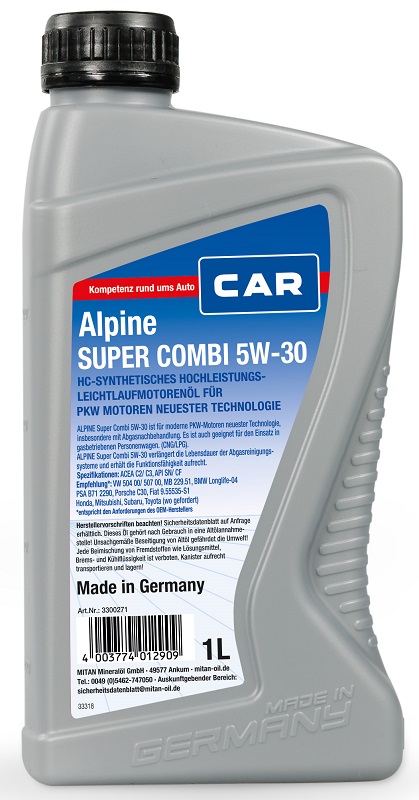Huile moteur CAR-Alpine 3300271