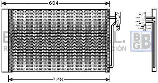 Condenseur, climatisation BUGOBROT 62-AU5182