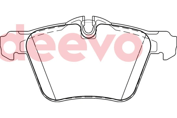 Kit de plaquettes de frein, frein à disque DEEVO BP79920