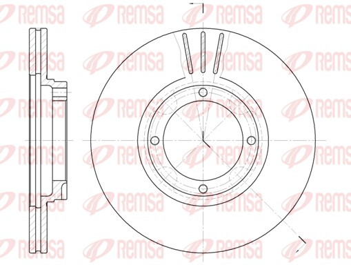 Disque de frein REMSA 6374.10