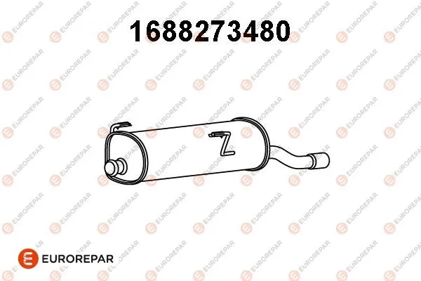 Silencieux arrière EUROREPAR 1688273480