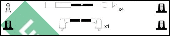 Kit de câbles d'allumage LUCAS LUC7076