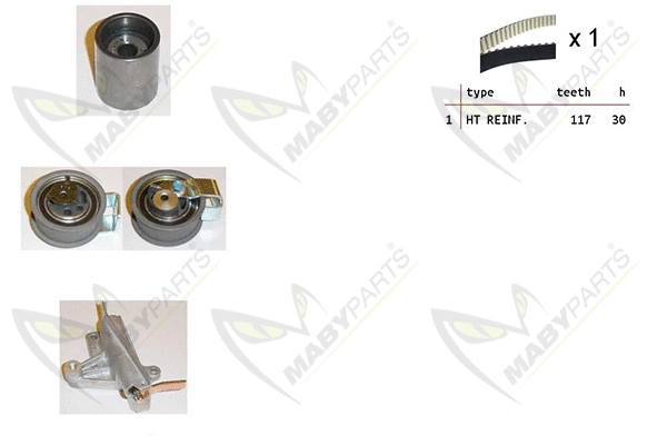 Kit de courroie crantée MABYPARTS OBK010429