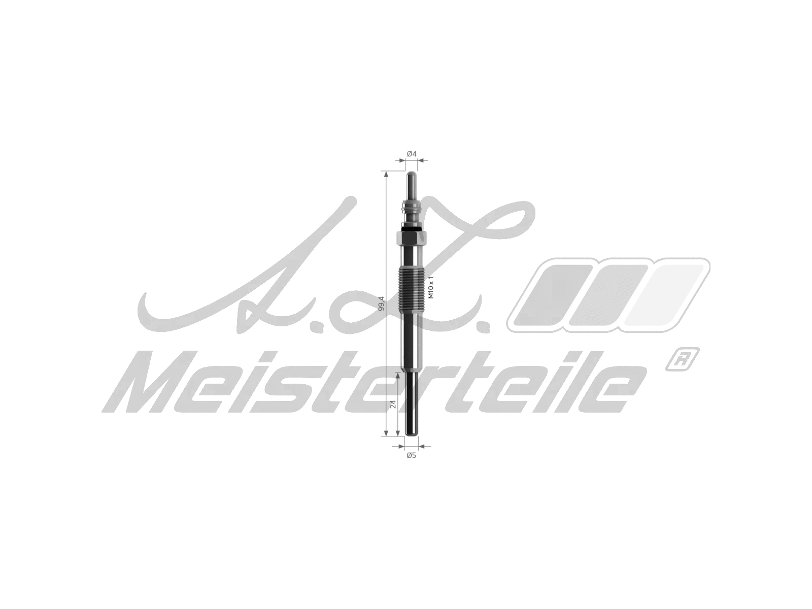Bougie de préchauffage A.Z. Meisterteile AZMT-49-040-1025