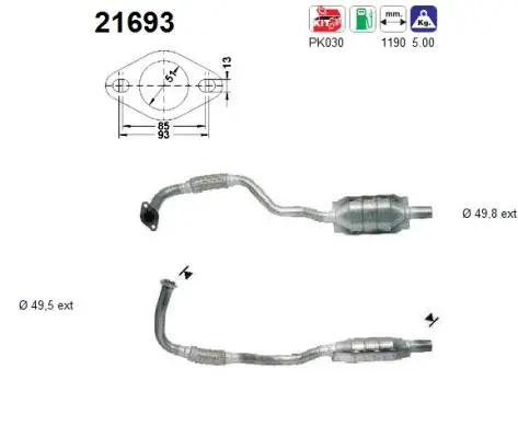 Catalyseur AS 21693