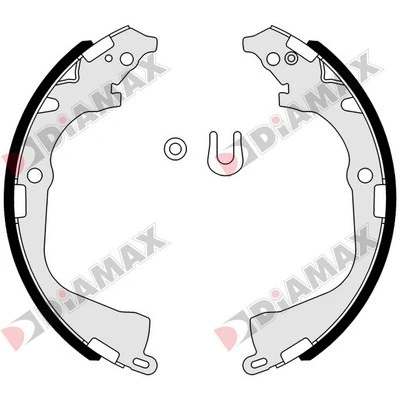 Jeu de mâchoires de frein DIAMAX N01109