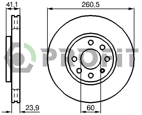 Disque de frein PROFIT 5010-1131