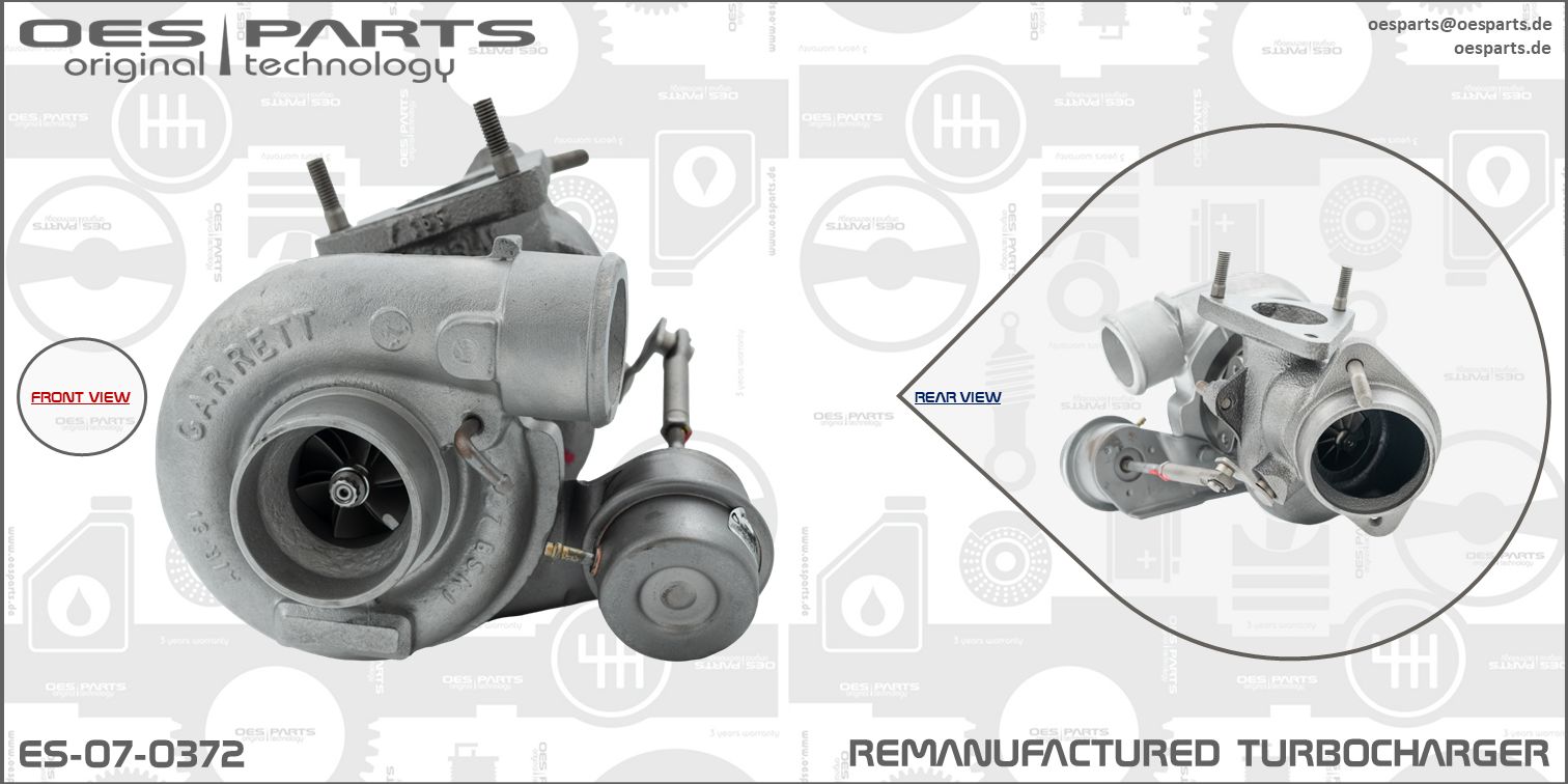 Turbocompresseur, suralimentation OES PARTS ES-07-0372