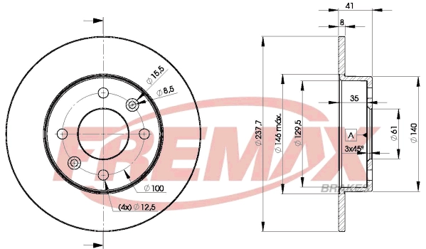 Disque de frein FREMAX BD-6947