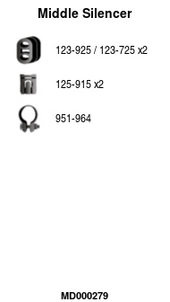 Silencieux central FA1 MD000279