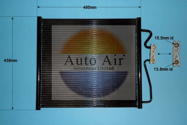 Condenseur, climatisation AUTO AIR GLOUCESTER 16-9693