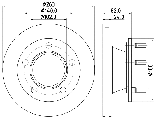 Disque de frein MINTEX MDC1098