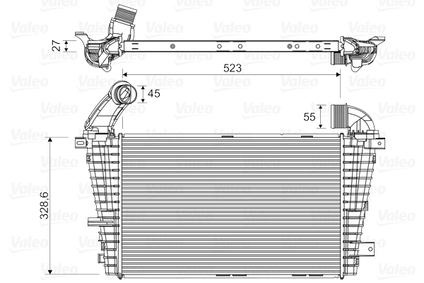 Refroidisseur d'air de suralimentation VALEO 818328