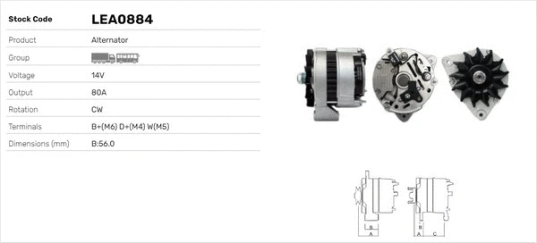 Alternateur LUSA LEA0884