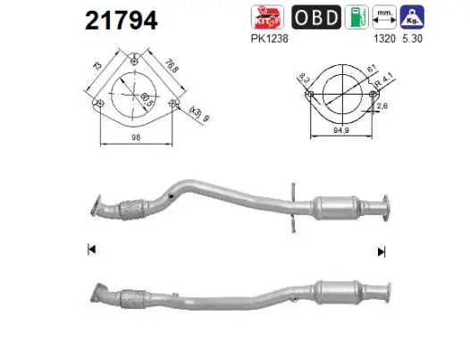 Catalyseur AS 21794