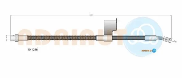 Flexible de frein ADRIAUTO 10.1248