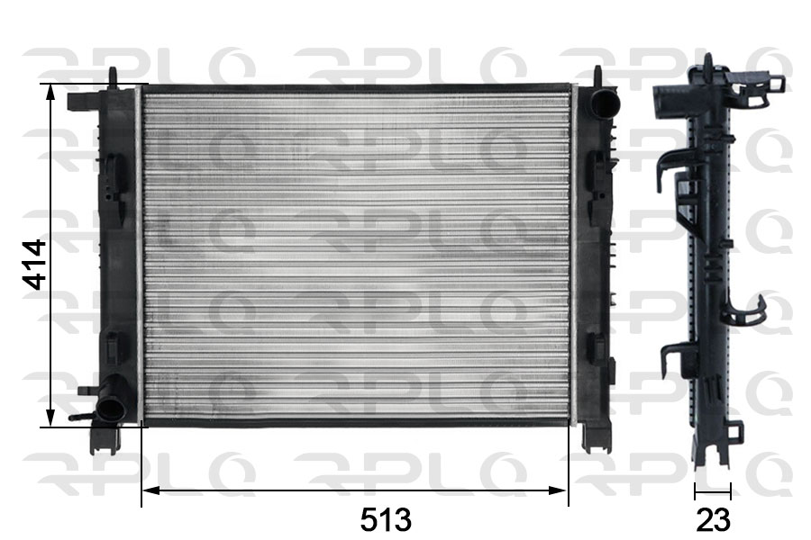 Radiateur, refroidissement du moteur RPL QUALITY APRARE5014