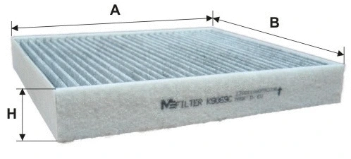 Filtre, air de l'habitacle MFILTER K 9069C