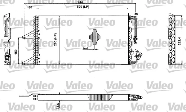 Condenseur, climatisation VALEO 817411