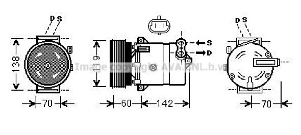 Compresseur, climatisation PRASCO FTAK383