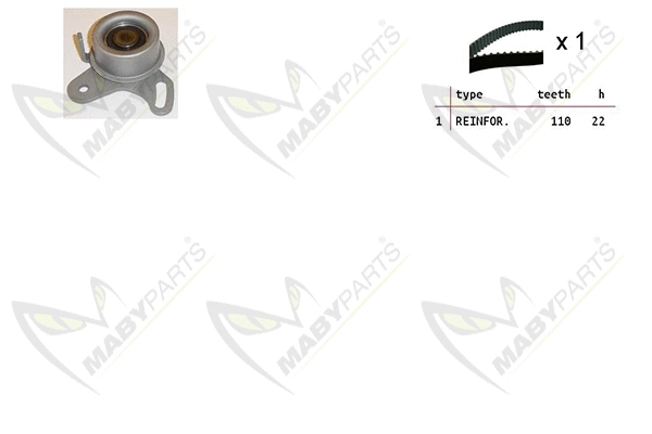 Kit de courroie crantée MABYPARTS OBK010240