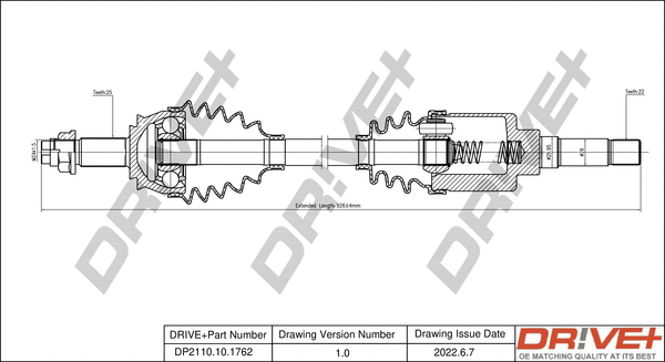 Arbre de transmission Dr!ve+ DP2110.10.1762