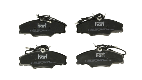 Kit de plaquettes de frein, frein à disque HART 221 086