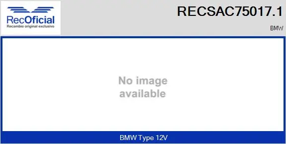 Compresseur, climatisation RECOFICIAL RECSAC75017.1