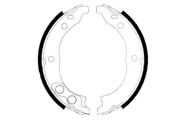 Jeu de mâchoires de frein, frein de stationnement E.T.F. 09-0649