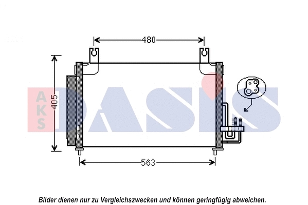 Condenseur, climatisation AKS DASIS 512078N