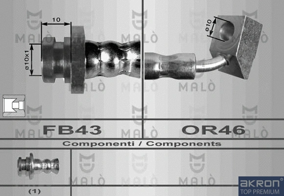 Flexible de frein AKRON-MALÒ 80059