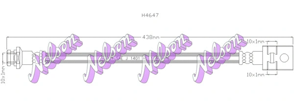Flexible de frein KAWE H4647