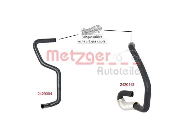 Durite de radiateur METZGER 2420113