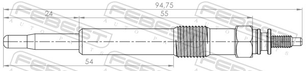 Bougie de préchauffage FEBEST 21642-003