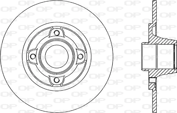Disque de frein OPEN PARTS BDR1812.10