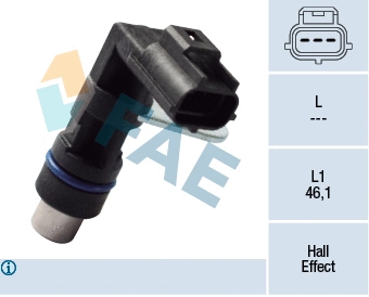 Capteur d'angle, vilebrequin FAE 79414