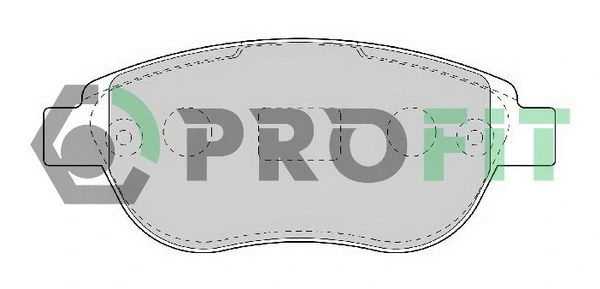 Kit de plaquettes de frein, frein à disque PROFIT 5000-1476 C
