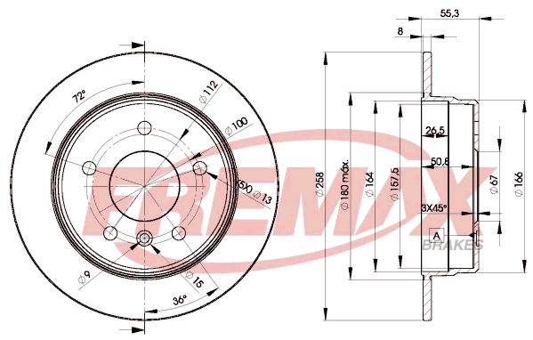 Disque de frein FREMAX BD-2113