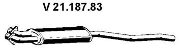 Silencieux avant EBERSPÄCHER 21.187.83