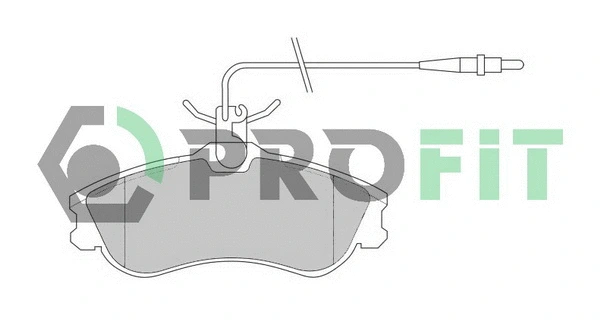 Kit de plaquettes de frein, frein à disque PROFIT 5000-1112