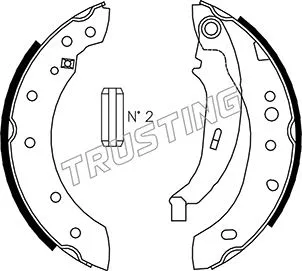 Jeu de mâchoires de frein TRUSTING 079.195