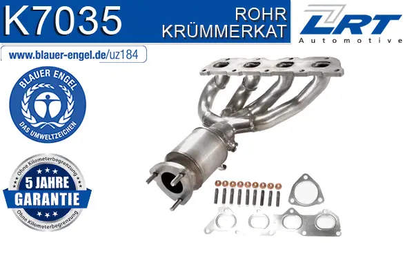 Catalyseur en coude LRT K7035