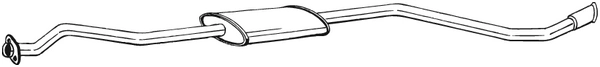 Silencieux central KLOKKERHOLM 288-553