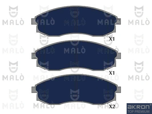 Kit de plaquettes de frein, frein à disque AKRON-MALÒ 1051244